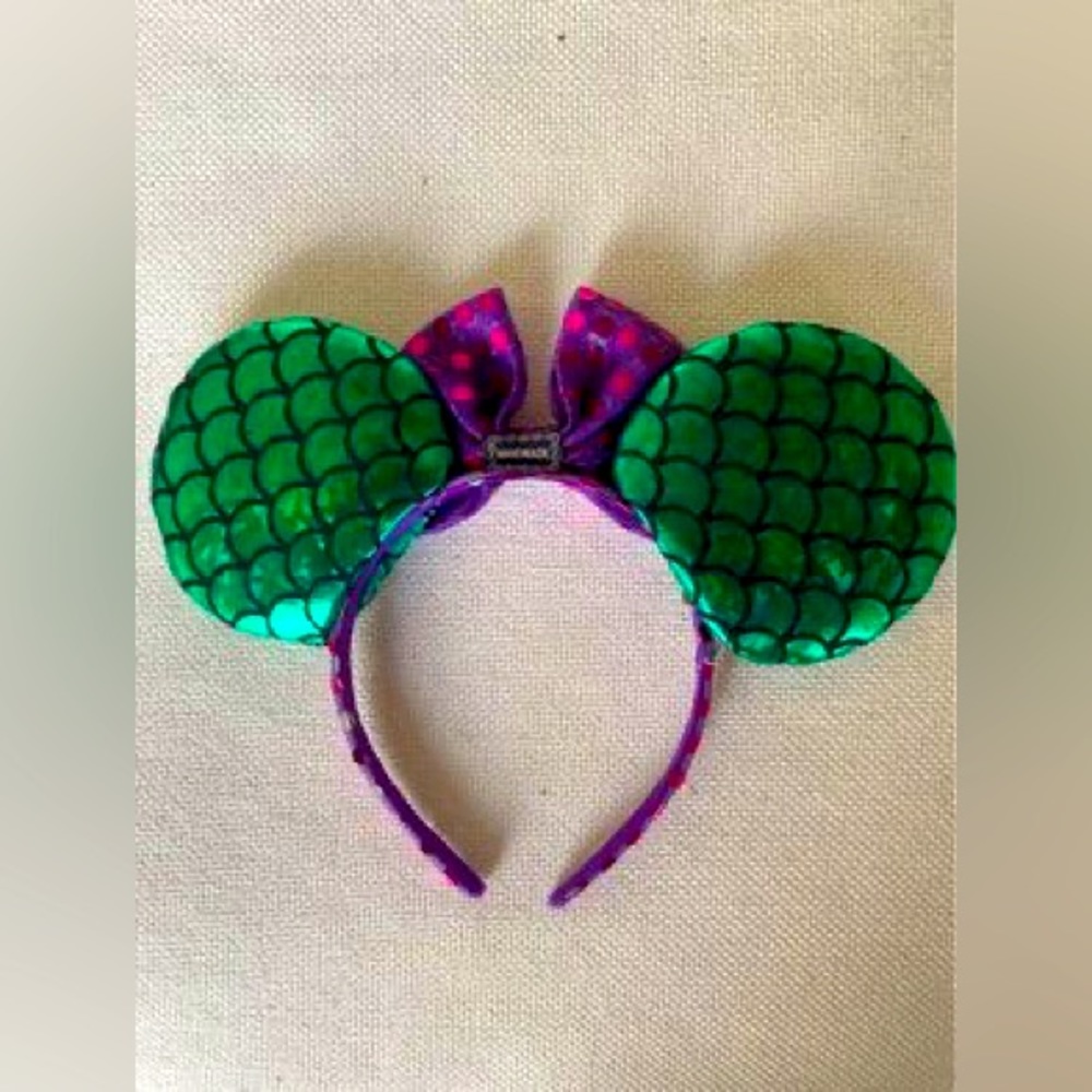 Little Mermaid Ariel Minnie Mouse Disney Ear Headband